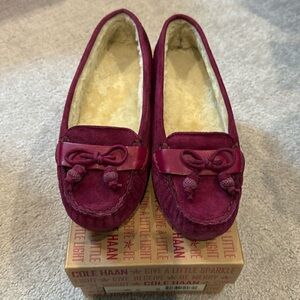 NIB Cole Haan women’s suede slippers